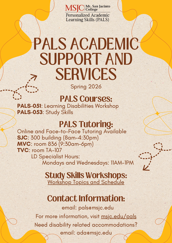 PALS Program flyer
