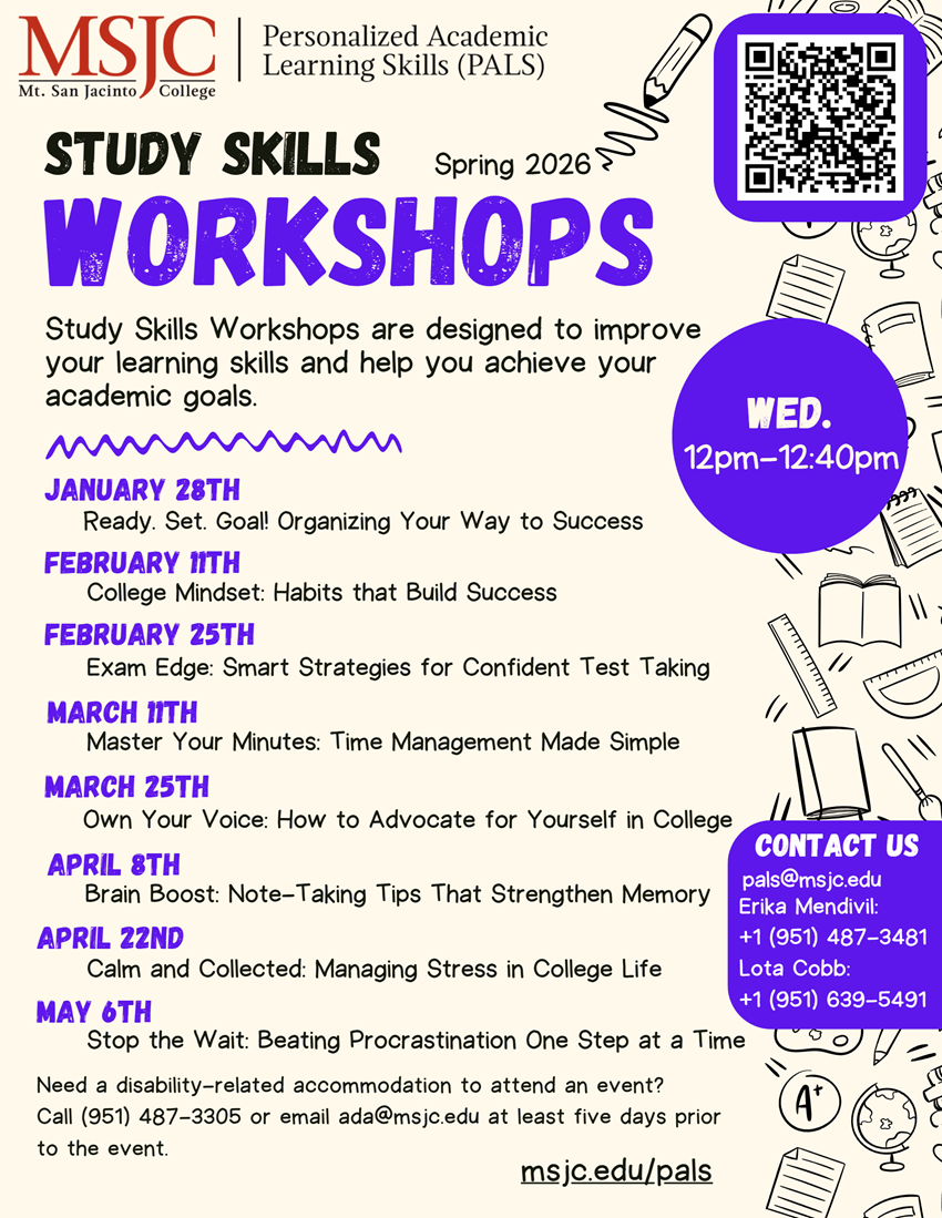 Study Skills Workshops