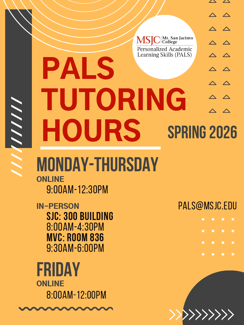 PALS tutoring hours